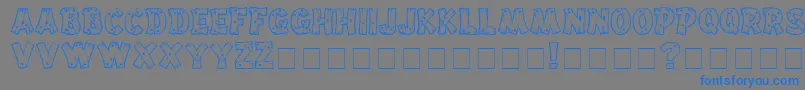Шрифт Drifttype – синие шрифты на сером фоне