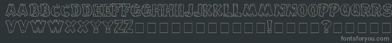 Шрифт Drifttype – серые шрифты на чёрном фоне