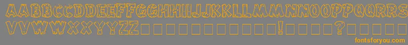 Шрифт Drifttype – оранжевые шрифты на сером фоне