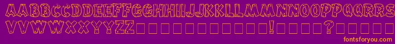 Шрифт Drifttype – оранжевые шрифты на фиолетовом фоне