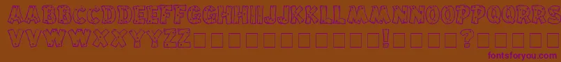 Шрифт Drifttype – фиолетовые шрифты на коричневом фоне