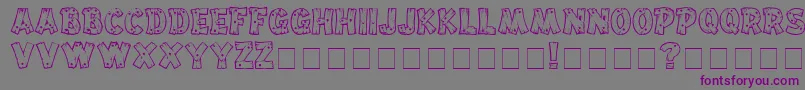 Drifttype Font – Purple Fonts on Gray Background