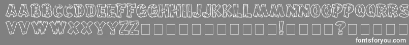 Шрифт Drifttype – белые шрифты на сером фоне