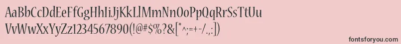 NuevastdCond Font – Black Fonts on Pink Background
