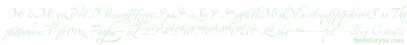 ZapfinoextraltLigatures-Schriftart – Grüne Schriften