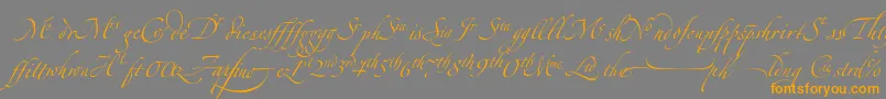 More about ZapfinoextraltLigatures Font ZapfinoextraltLigatures Font – Orange Fonts on Gray Background