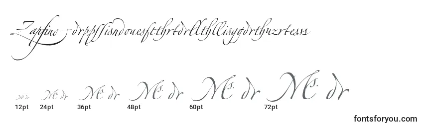 ZapfinoextraltLigatures Font Sizes