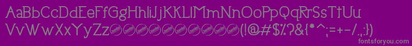 UptownEleganceBold Font – Gray Fonts on Purple Background