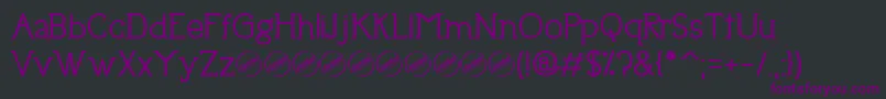 UptownEleganceBold Font – Purple Fonts on Black Background