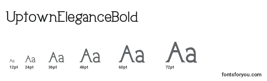 UptownEleganceBold Font Sizes