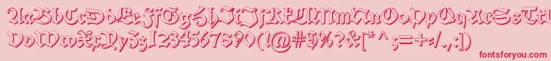 Alteschwabachershadow Font – Red Fonts on Pink Background