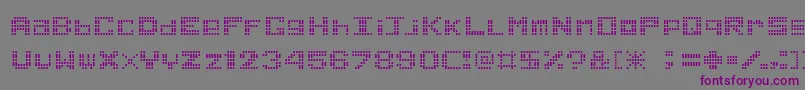 GamePower Font – Purple Fonts on Gray Background