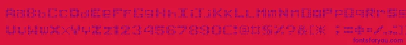 GamePower Font – Purple Fonts on Red Background