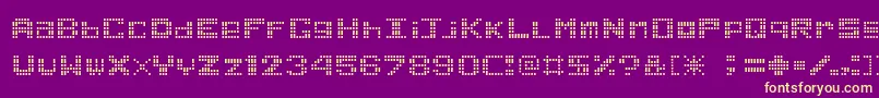 GamePower Font – Yellow Fonts on Purple Background