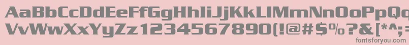 Serpentinedeebol Font – Gray Fonts on Pink Background