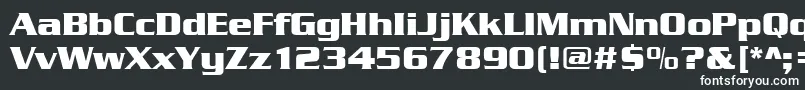 フォントSerpentinedeebol – 黒い背景に白い文字