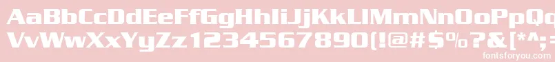 Serpentinedeebol Font – White Fonts on Pink Background