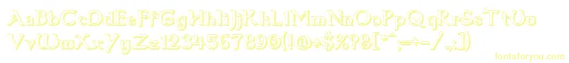 Шрифт Dumbledor1Shadow – жёлтые шрифты