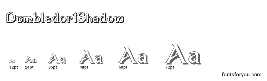 Größen der Schriftart Dumbledor1Shadow