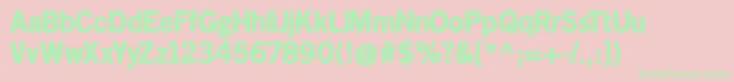 Kleinsanbold Font – Green Fonts on Pink Background