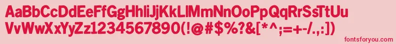 Kleinsanbold Font – Red Fonts on Pink Background