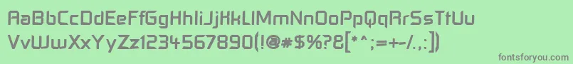Шрифт Contfu – серые шрифты на зелёном фоне
