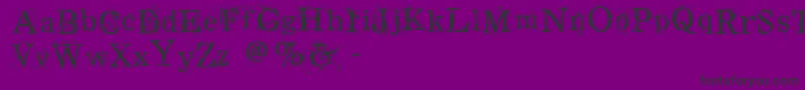 フォントRamrod – 紫の背景に黒い文字