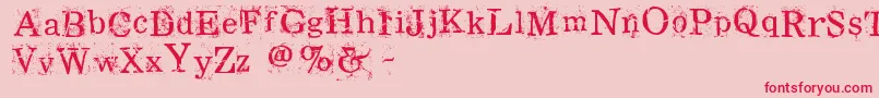 Ramrod Font – Red Fonts on Pink Background