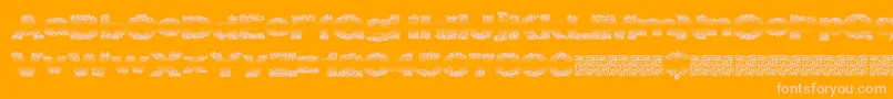 Fadevetica Font – Pink Fonts on Orange Background