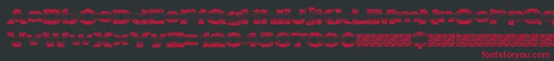 Шрифт Fadevetica – красные шрифты на чёрном фоне