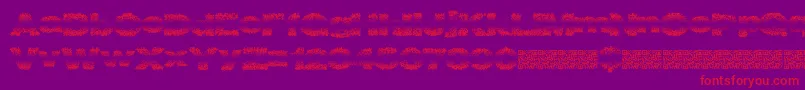 Шрифт Fadevetica – красные шрифты на фиолетовом фоне