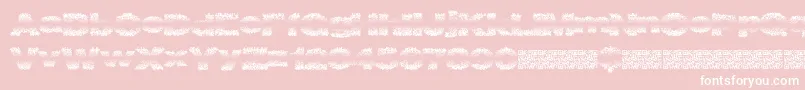 Fadevetica-Schriftart – Weiße Schriften auf rosa Hintergrund