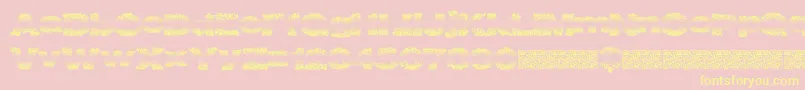 fuente Fadevetica – Fuentes Amarillas Sobre Fondo Rosa