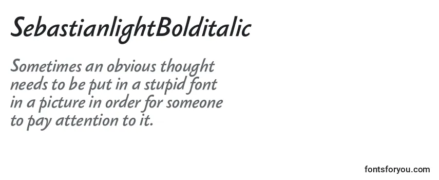 SebastianlightBolditalic-fontti