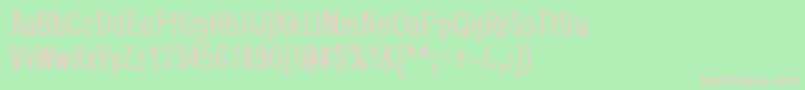 DancingInTheDark Font – Pink Fonts on Green Background