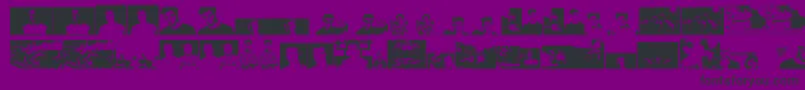 Themartingarrixfont Font – Black Fonts on Purple Background