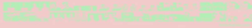Themartingarrixfont Font – Green Fonts on Pink Background