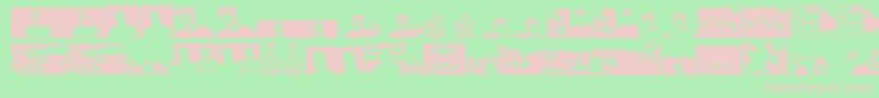Шрифт Themartingarrixfont – розовые шрифты на зелёном фоне