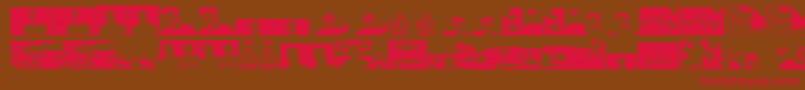 Themartingarrixfont Font – Red Fonts on Brown Background