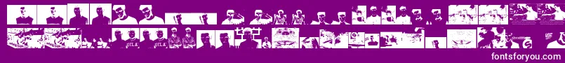 Themartingarrixfont Font – White Fonts on Purple Background