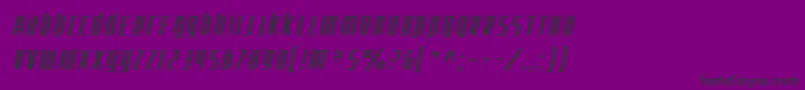 SfSquareRootOblique Font – Black Fonts on Purple Background