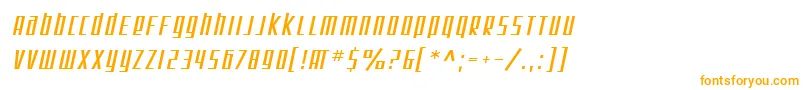 Шрифт SfSquareRootOblique – оранжевые шрифты