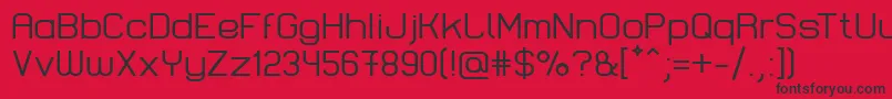 LastwaerkRegular Font – Black Fonts on Red Background