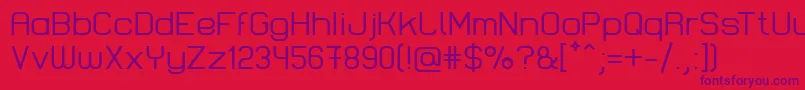 LastwaerkRegular Font – Purple Fonts on Red Background