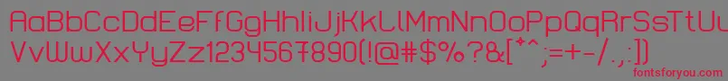 LastwaerkRegular Font – Red Fonts on Gray Background