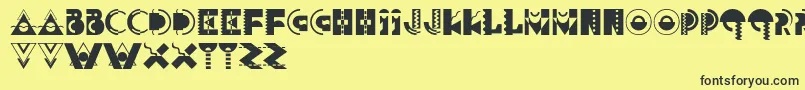 Carnivale Font – Black Fonts on Yellow Background