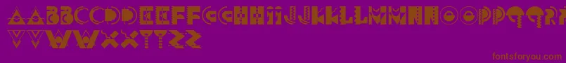 Carnivale Font – Brown Fonts on Purple Background