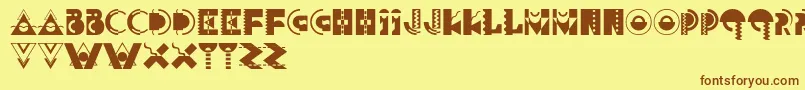 Carnivale Font – Brown Fonts on Yellow Background