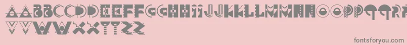 Carnivale Font – Gray Fonts on Pink Background