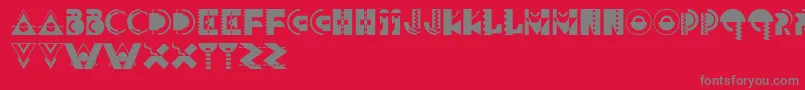 Carnivale Font – Gray Fonts on Red Background